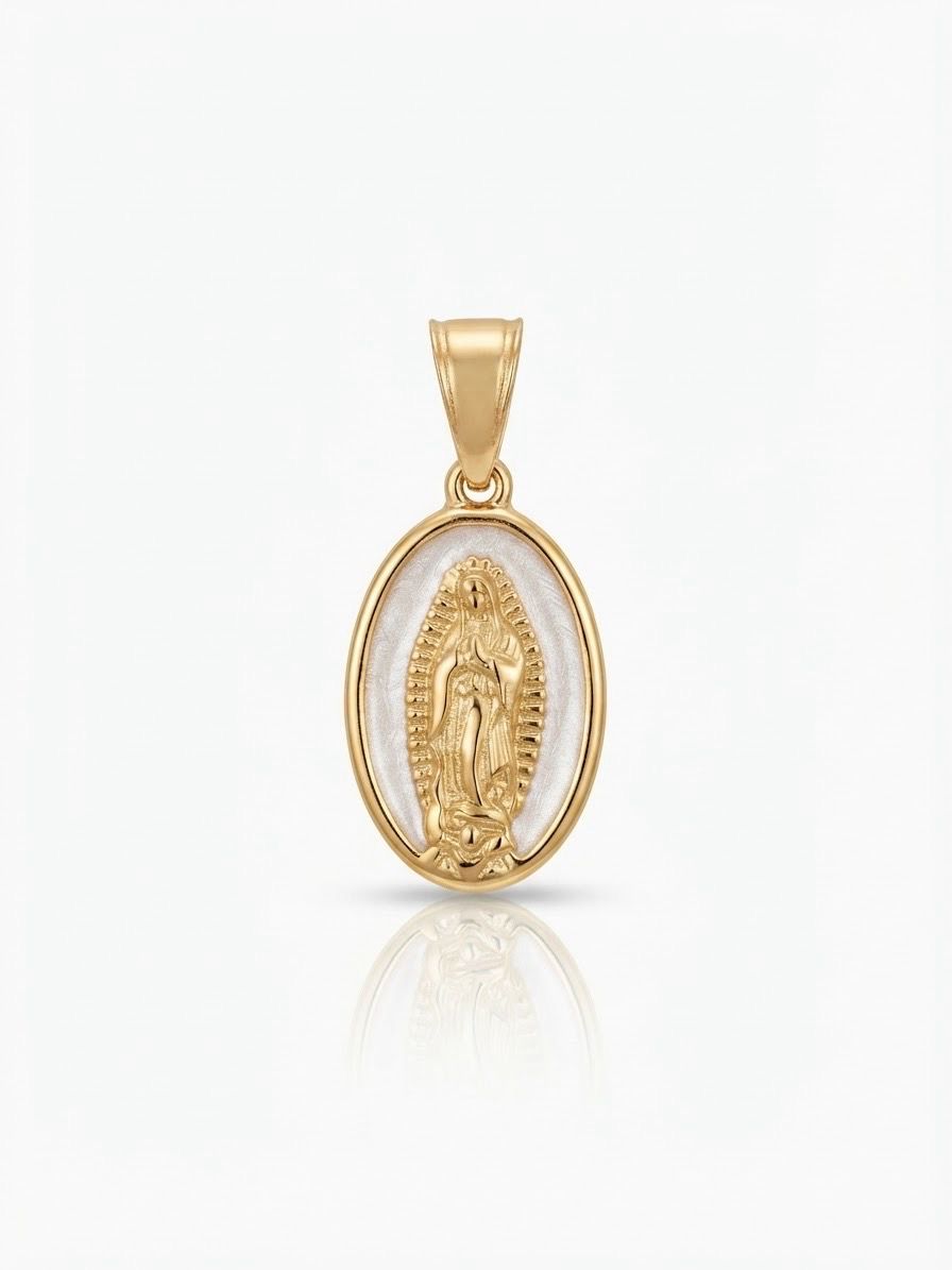 Charm madonnina miracolosa bianca
