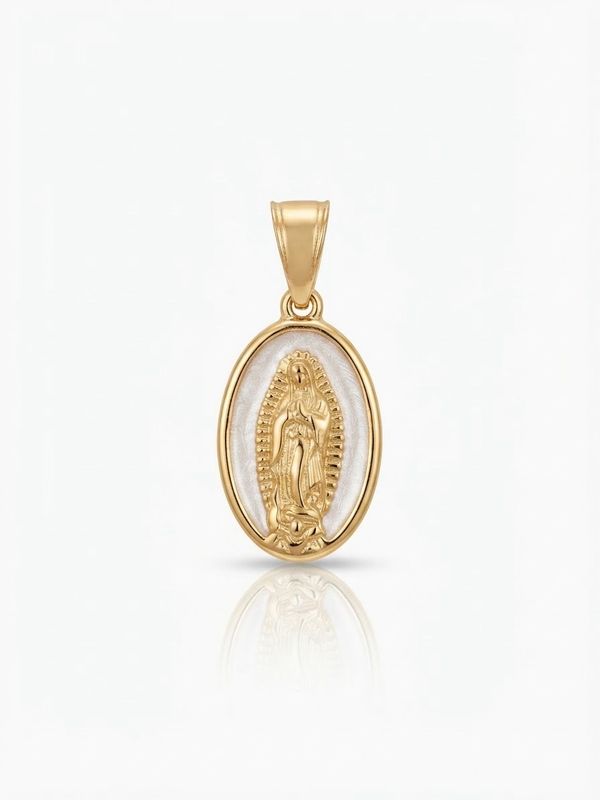 Charm madonnina miracolosa bianca