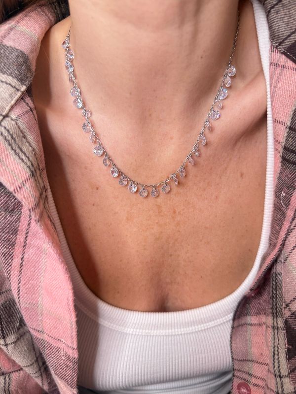 Girocollo rugiada silver