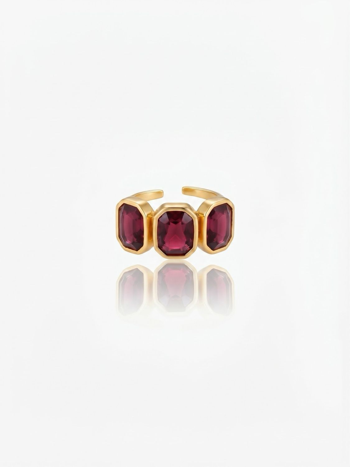 Anello big trilogy rosso