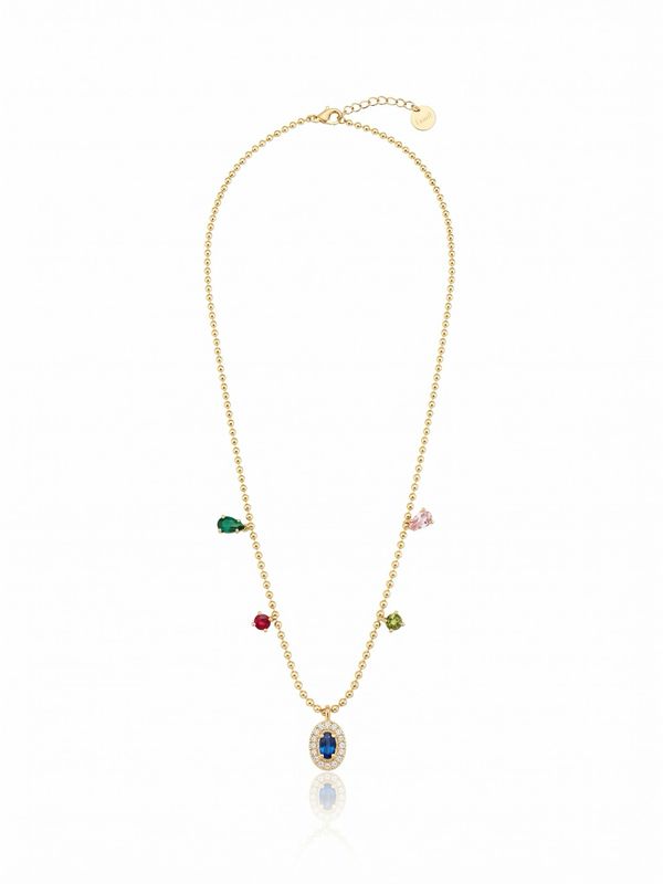 Girocollo charms multicolor gold