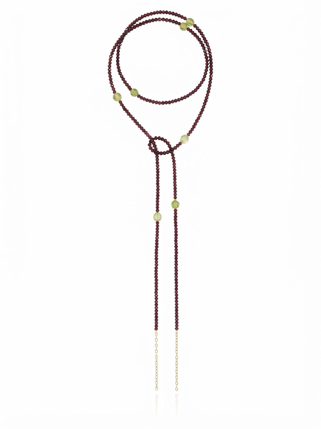 Collana scarfetta oliva
