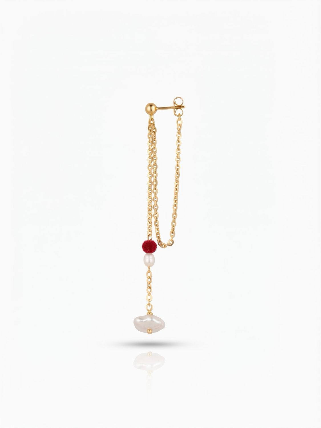 Orecchini pendol rosso