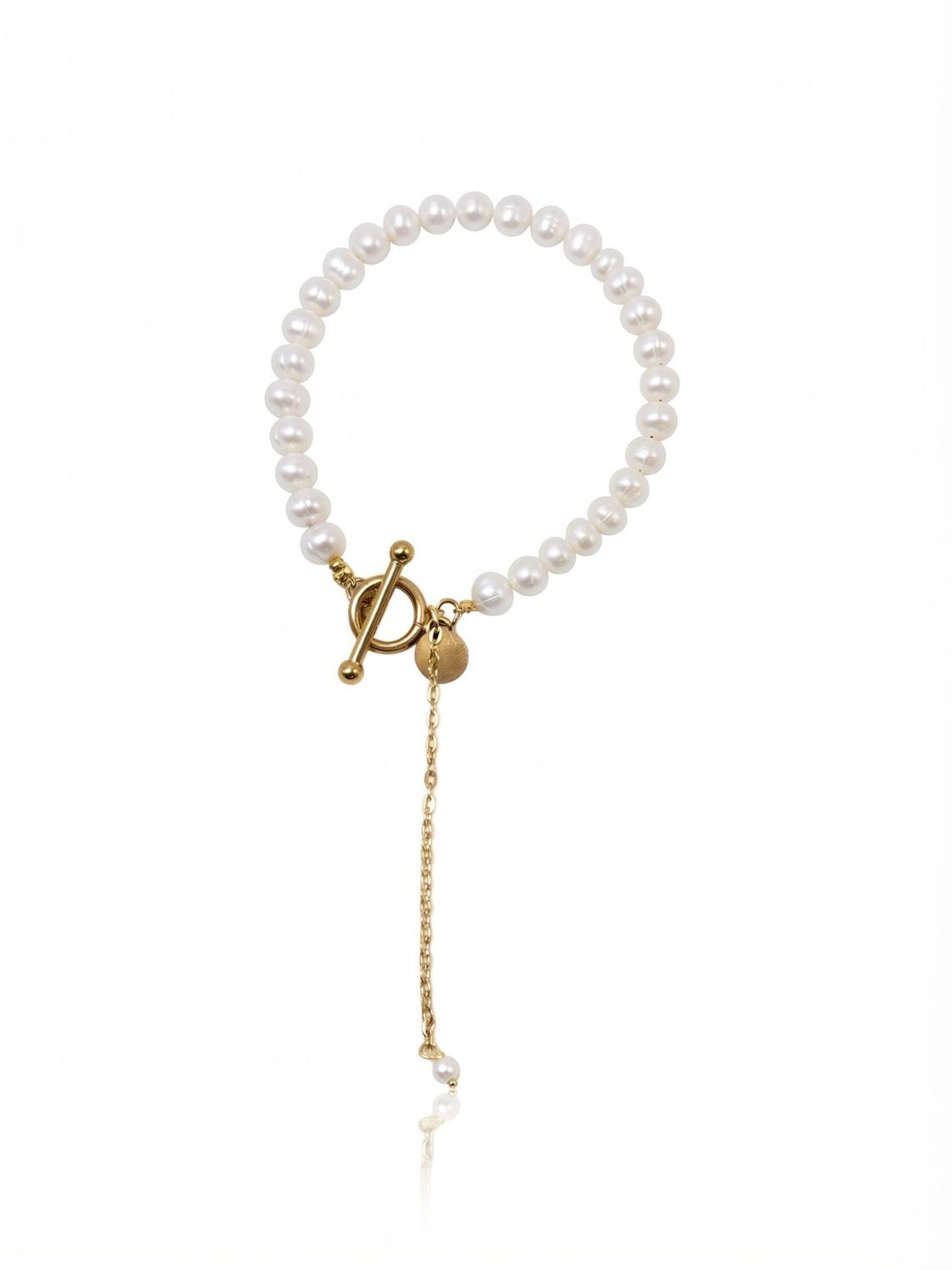 Bracciale perle t bar
