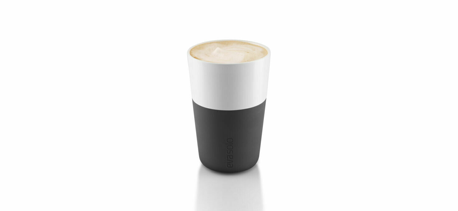 Teebecher (weiß-schwarz)