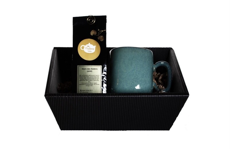 Geschenk-Set Türkis &quot;Tasse &amp; Tee&quot;