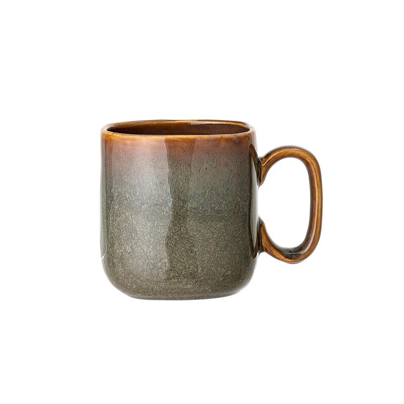 Tasse &quot;Aime&quot; Braun-Grün