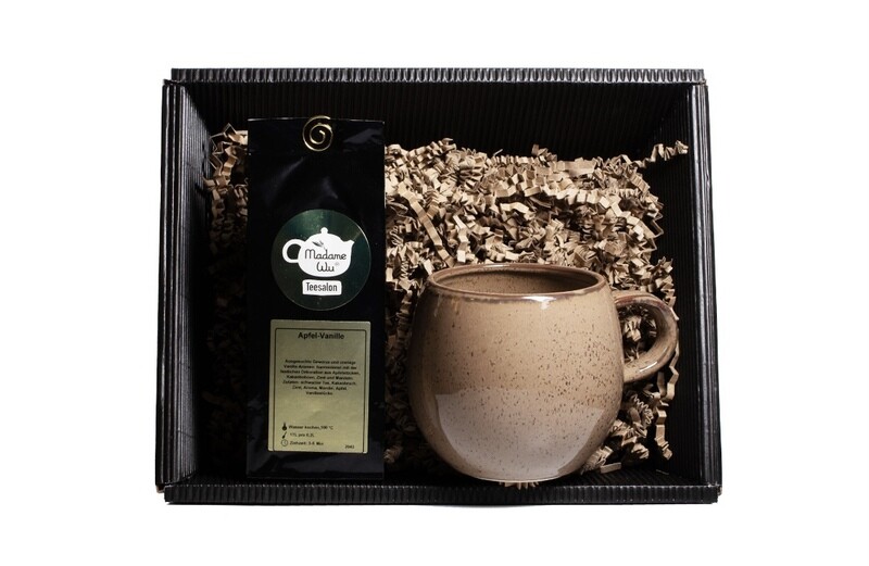 Geschenk Set &quot;Tasse und Tee&quot; - braun