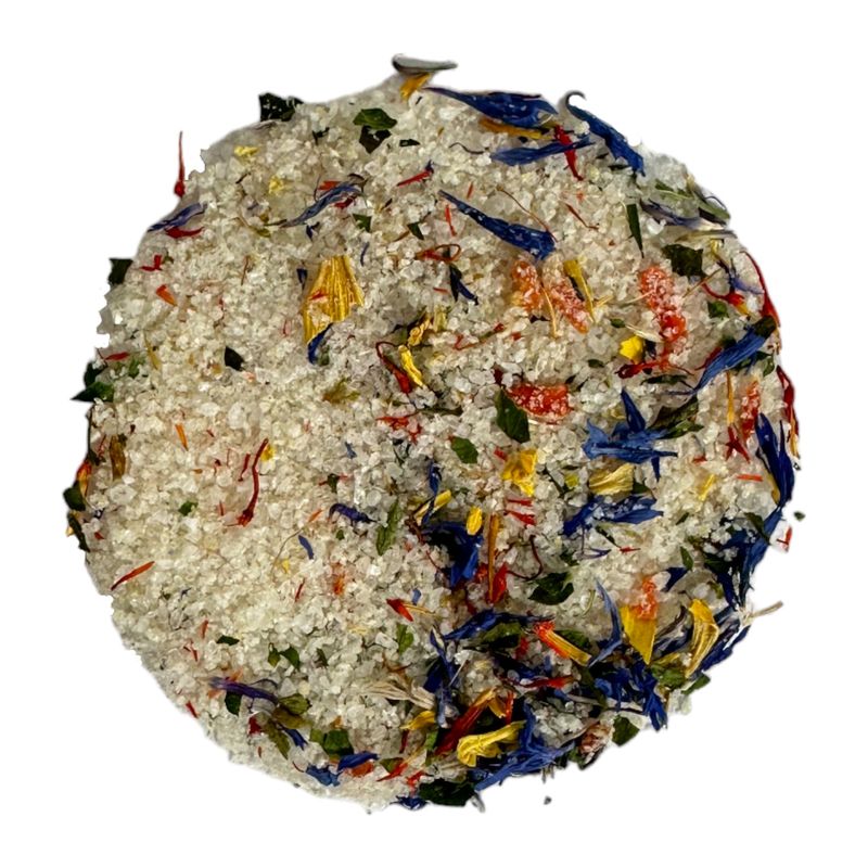 Buntes Blütensalz