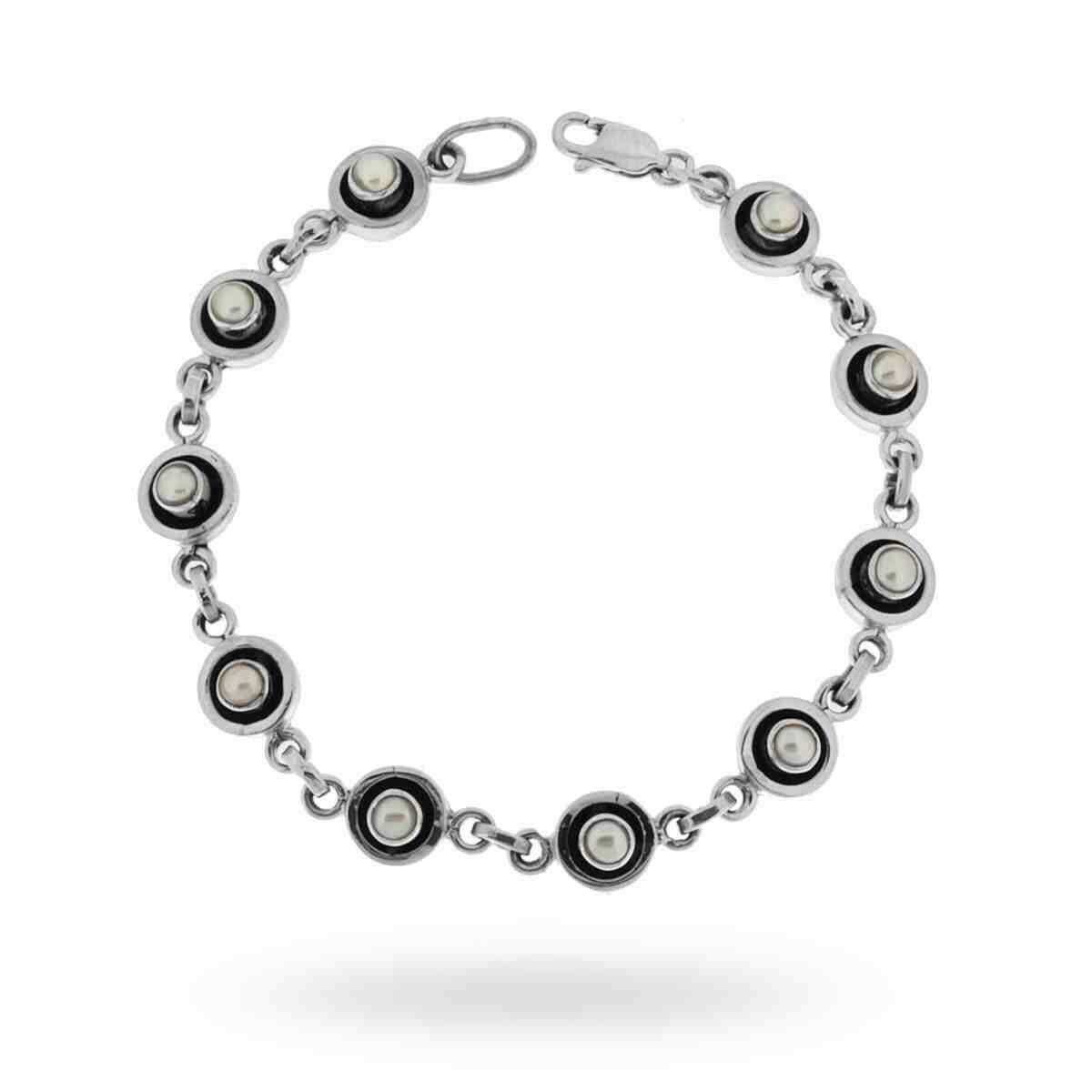 Silber Armband mit Perle