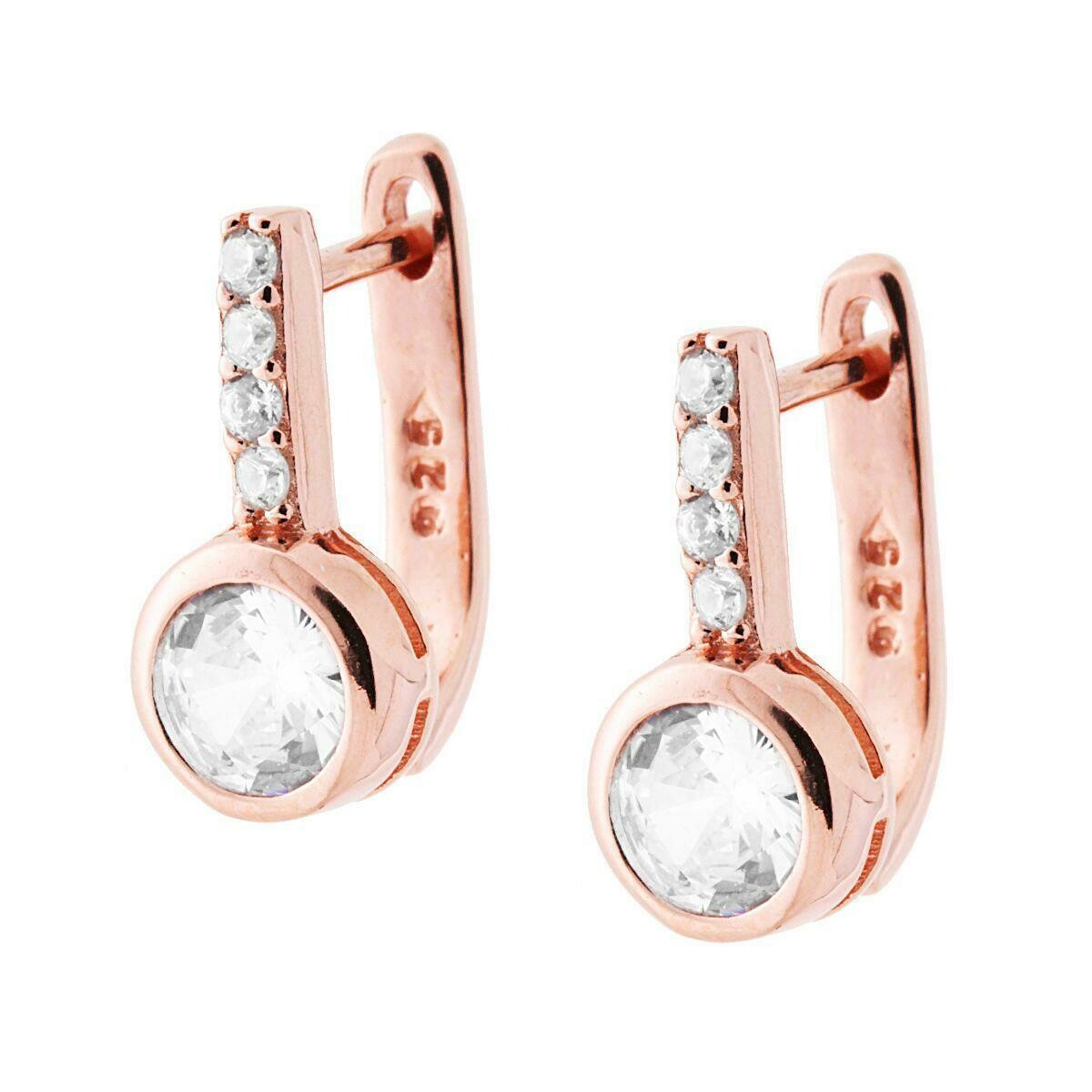 Ohrringe Rosé mit Zirkonia