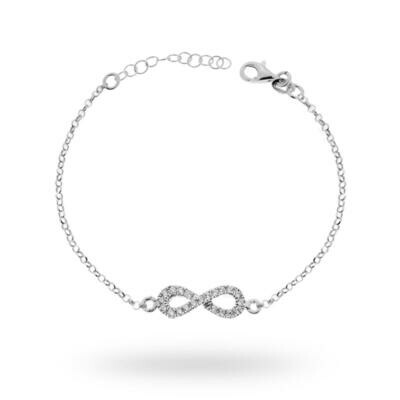 Armband Infinity mit Zirkonia
