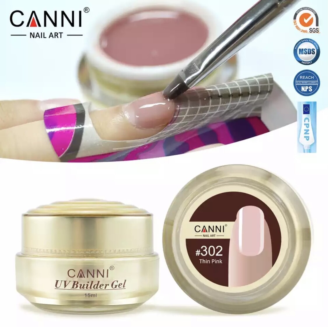 Aufbaugel UV/LED Thin Pink 15ml