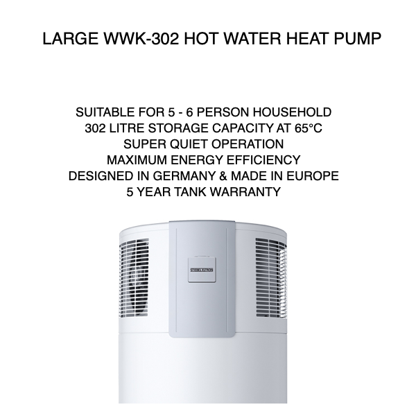 LARGE Hot Water Heat Pump STIEBEL ELTRON WWK 302 LARGE Hot Water Heat Pump STIEBEL ELTRON WWK 302
