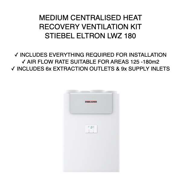 MEDIUM Heat Recovery Ventilation System Kit STIEBEL ELTRON LWZ 180