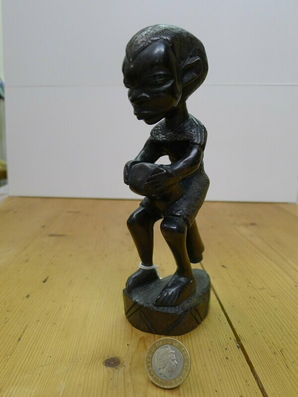 African Ebony Carved Boy