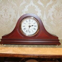 Modern Napoleon Hat Style Mantle Clock. Chiming