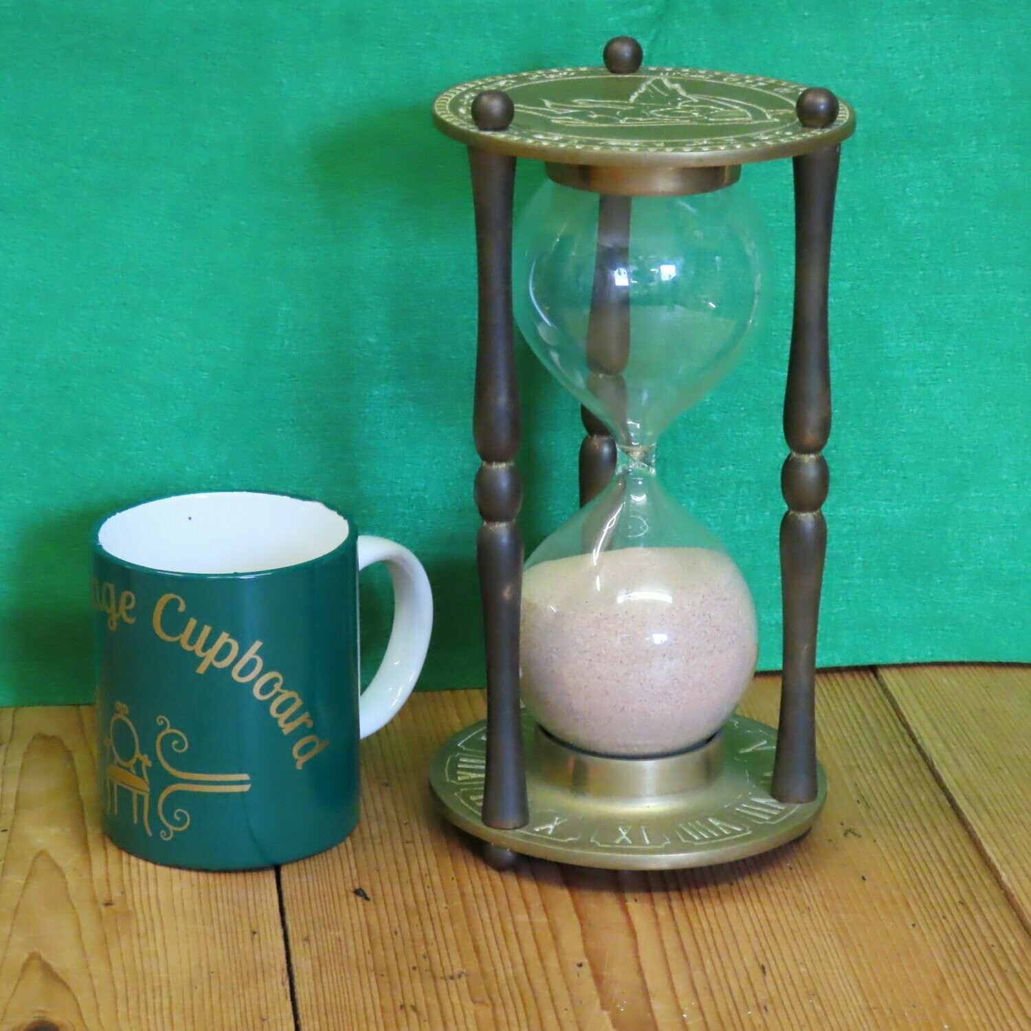 Original Heavy Brass Sand timer ( 1 Hour) SOLD
