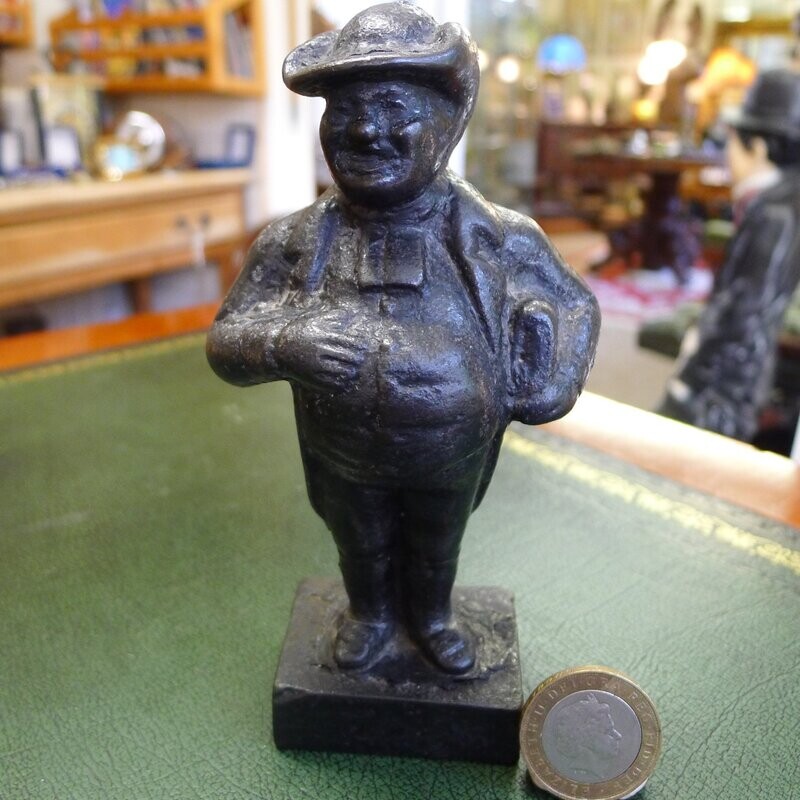 Bronze sculpture of a Victorian Tax Collector