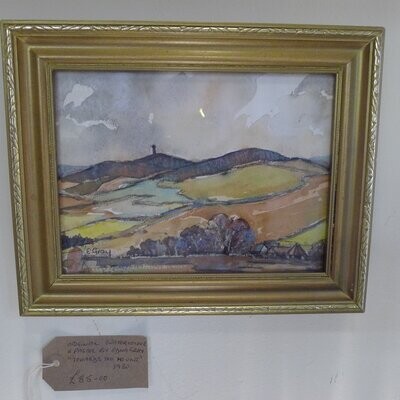 Small original Waterclour and pastel by Edna Gray
Towards the Mount 1980