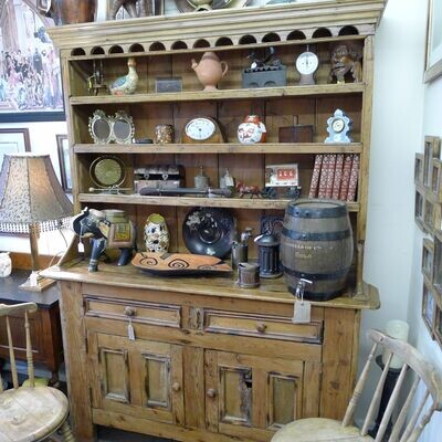 Antique Naturally distressed Old Pine Dresser. Very solid and oozing with character.