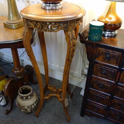 Nice Reproduction decorative carved solid wood Table for Lamp or plant display
