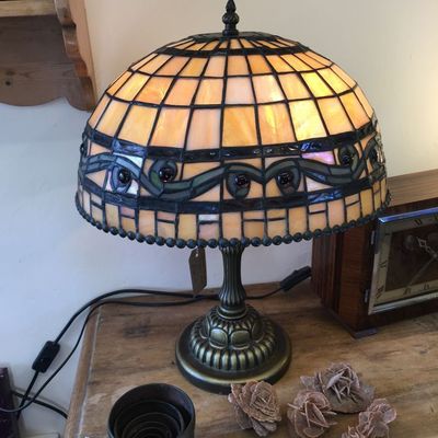 Superb Twin Tiffany style Lamp