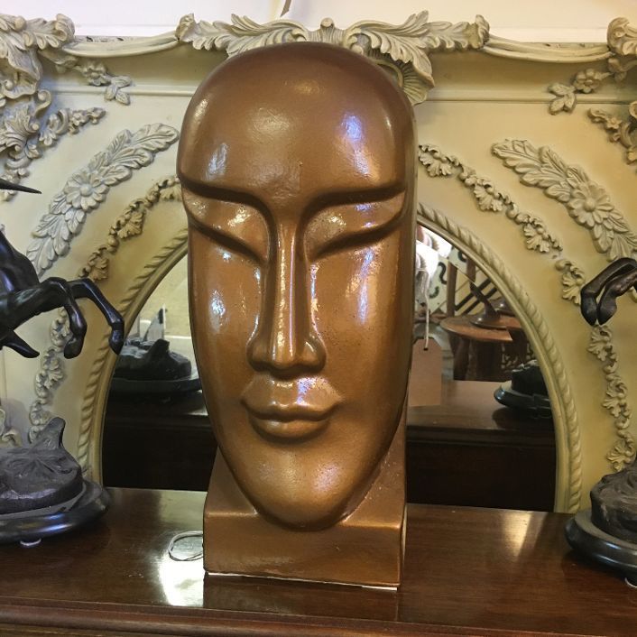 Painted Terracotta Head
