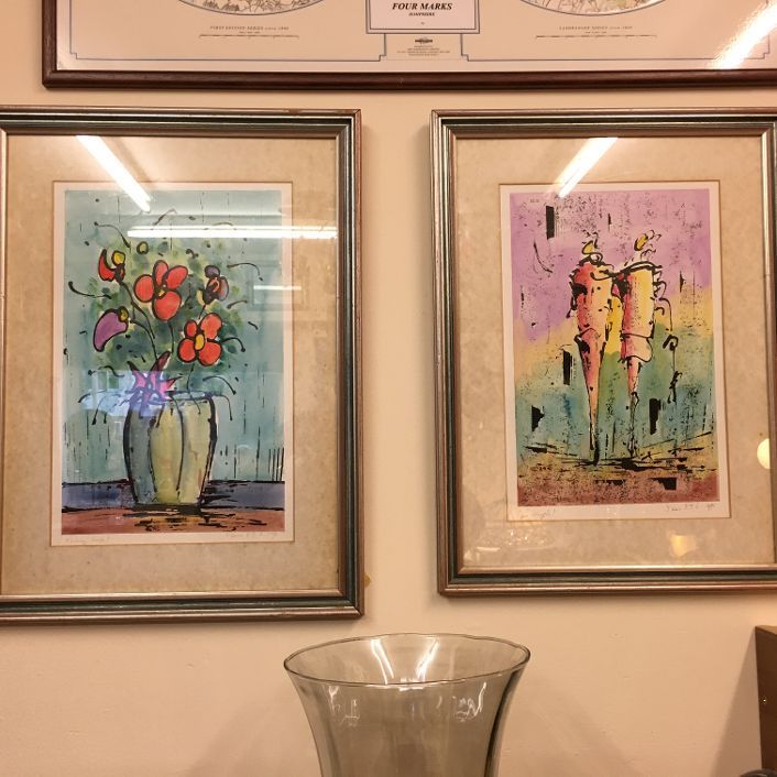 Pair of Impressionist Watercolours signed