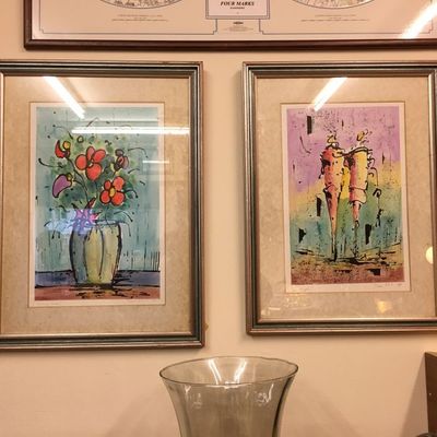 Pair of Impressionist Watercolours signed