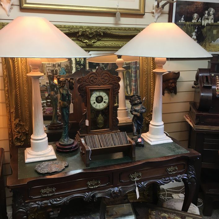 Pair of wonderful Polished Marble table lamps