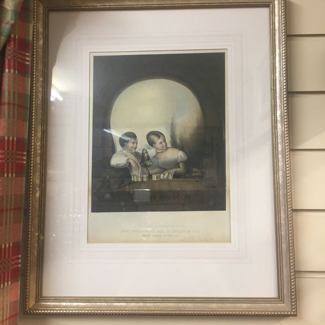 Masonic Hand colored Lithograph. C1860 Blossom and Decay