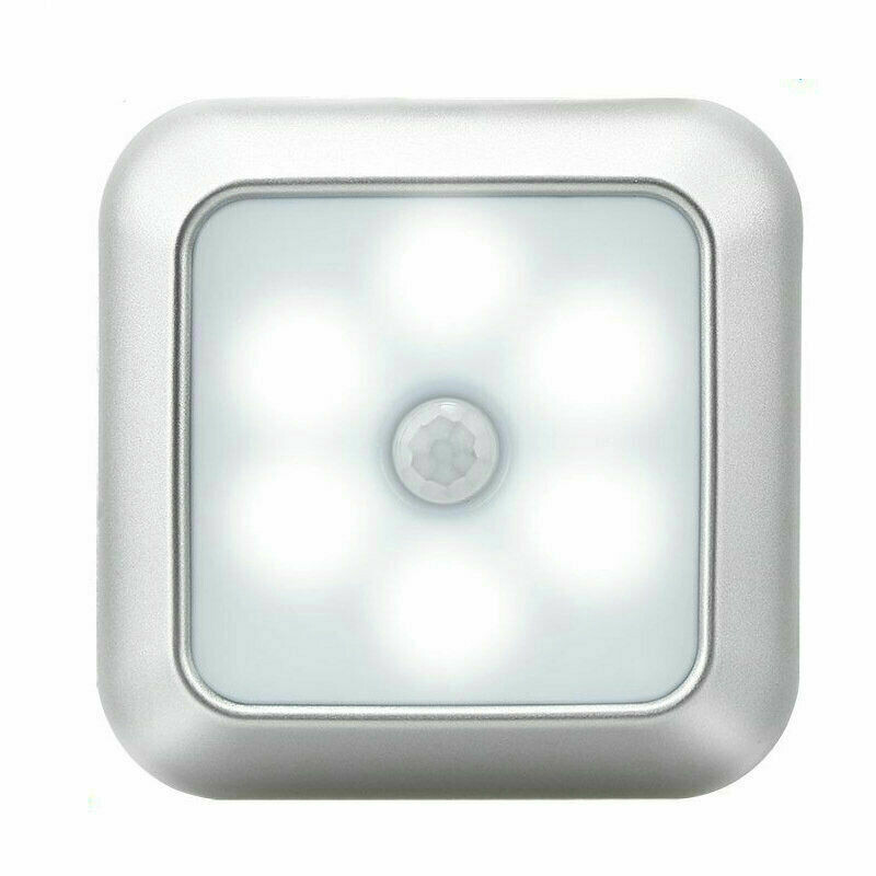 6LED Night Light Motion Sensor Wall Closet Cabinet Stair Wireless Lamp UK Free Shipping NEW