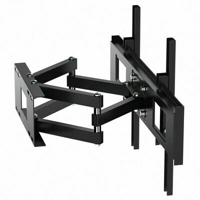 TV Wall Bracket Mount Tilt &amp; Swivel for 32 40 42 46 50 55 60 70&quot; Double Arms UK