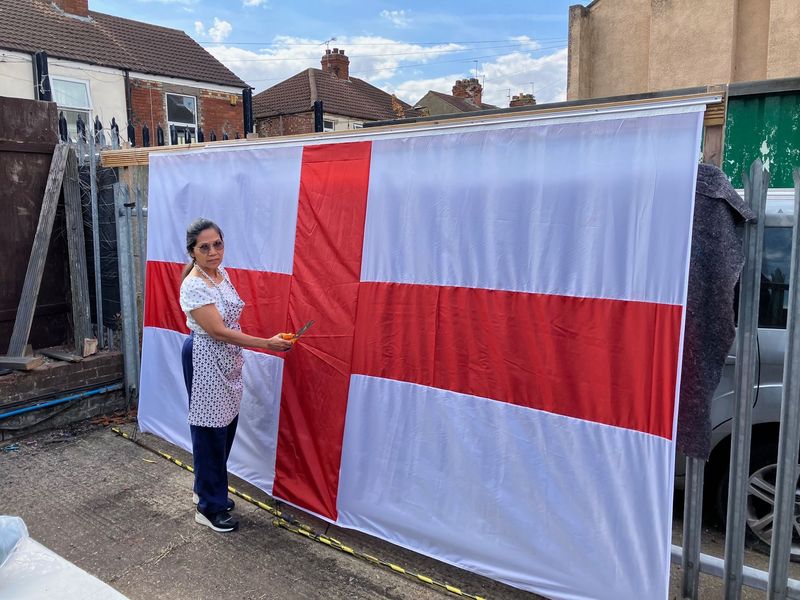 England Flag Windblocker Front England Flag Windblocker Front