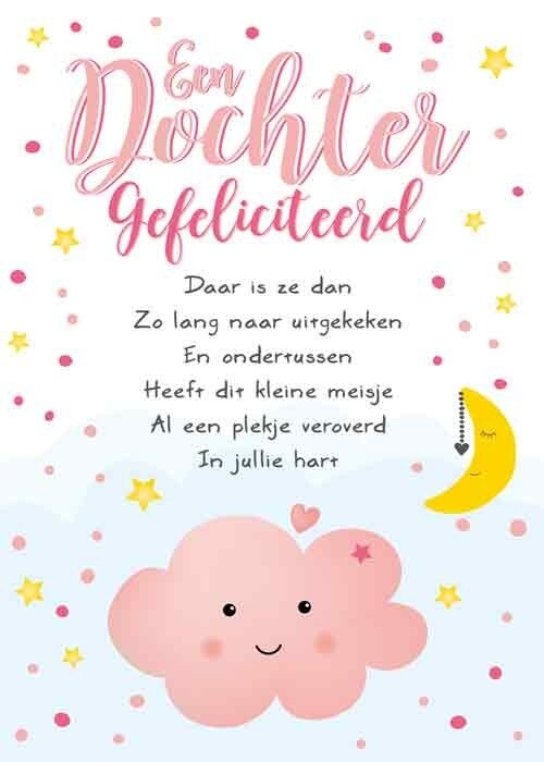 Een dochter gefeliciteerd
