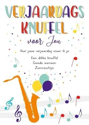 Verjaardagsknuffel voor jou