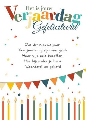 Het is jouw verjaardag Gefeliciteerd