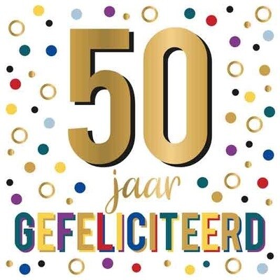 50 jaar Gefeliciteerd
