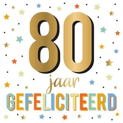 80 jaar Gefeliciteerd