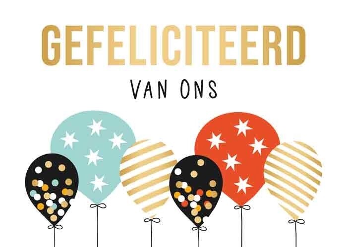 Gefeliciteerd van ons