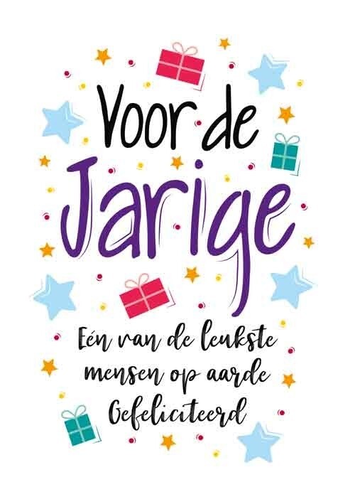 Voor de jarige