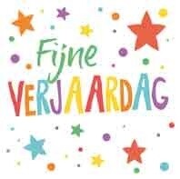 Fijne verjaardag