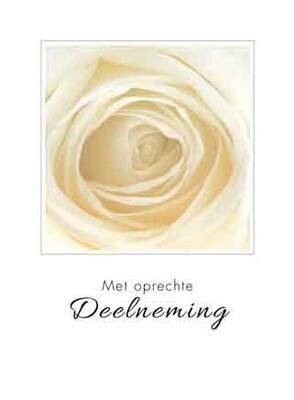 Met oprechte deelneming