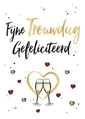 Fijne trouwdag - Gefeliciteerd