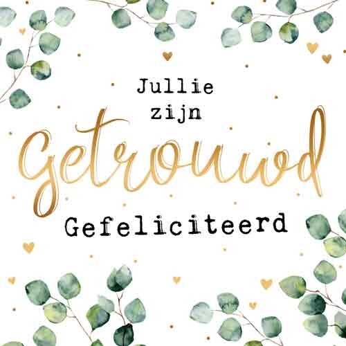 Jullie zijn getrouwd gefeliciteerd