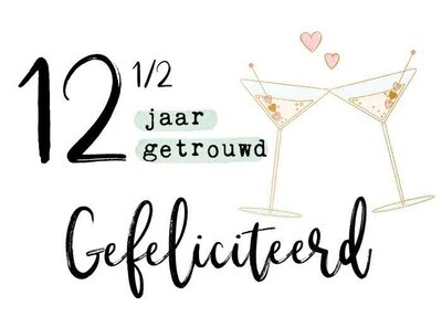 12,5 jaar getrouwd Gefeliciteerd