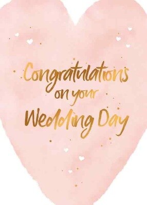 Congratulations on your wedding day