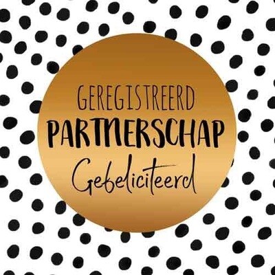Geregistreerd partnerschap gefeliciteerd