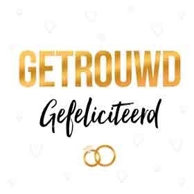 Getrouwd Gefeliciteerd